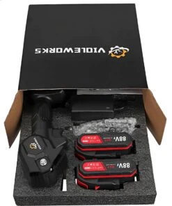 Violeworks® Accu Kettingzaag - Snoeizaag - Mini Kettingzaag - Handkettingzaag - Ook Voor Makita - Elektrische Kettingzaag - Elektrische Snoeischaar - Op Batterij - 2900 MAh - 1080W - 88V -Tuinen Speciaal Winkel 1000x1200 7