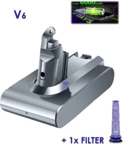 Vervangende Accu Batterij Geschikt Voor Dyson V8 Steelstofzuiger - 21.6V 6000mAh - V8 - SV10 - V8 Absolute – Fluffy – Animal – Dier – Geschikt Geschikt Voor Dyson Batterij -Tuinen Speciaal Winkel 1021x1200 2
