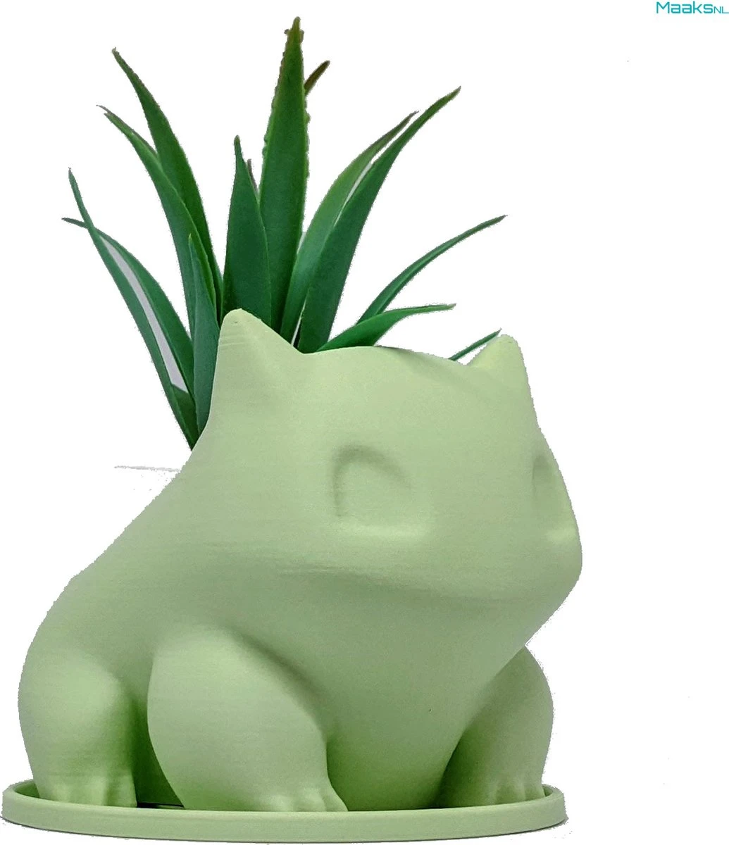 Merkloos Pokémon Bulbasaur Bloempot - Inclusief Opvangschaal - Pastelgroen 3 Merkloos Pokémon Bulbasaur Bloempot - Inclusief Opvangschaal - Pastelgroen