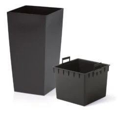 Prosperplast Kunststof Urbi Bloempot/plantenpot Met Binnenpot Antraciet 40 X 40 X 75 Cm - 37/91,5 Liter - Hoge Vierkante Bloempotten -Tuinen Speciaal Winkel 1038x1200 8