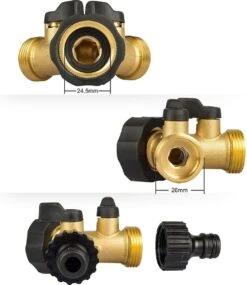 Sens Design Waterverdeler 2-weg – Messing – Past Op Europese Kranen -Tuinen Speciaal Winkel 1040x1200 3