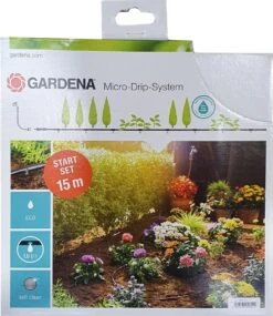 GARDENA Micro Drip System Startset S - Voor Rijplanten Druppelsysteem- 15 Meter -Tuinen Speciaal Winkel 1041x1200