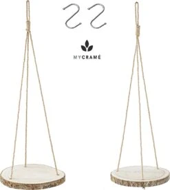 Set Van 2 Boomstam Rond Wandrek Plantenhangers - Boho Jute Houten Plantenrek - Hangpot Voor Binnen/Buiten - Hangende Bloempot Plank - Hangplant Houder - Bohemian Macrame Stijl Wandhanger - Hangplank Plant Hanger - Planthanger - Ø Rond 25-20cm 16 Set Van 2 Boomstam Rond Wandrek Plantenhangers - Boho Jute Houten Plantenrek - Hangpot Voor Binnen/Buiten - Hangende Bloempot Plank - Hangplant Houder - Bohemian Macrame Stijl Wandhanger - Hangplank Plant Hanger - Planthanger - Ø Rond 25-20cm -Tuinen Speciaal Winkel 1073x1200