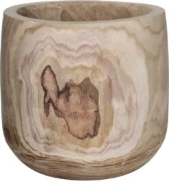 Mica Decorations Pia Bloempot - H31 X Ø31 Cm - Paulownia Hout - Lichtbruin -Tuinen Speciaal Winkel 1080x1200 1