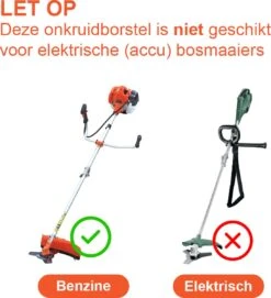 Universele Onkruidborstel Per 5 - 15CM - Max. Toerental 10.000 P/m - Onkruid Verwijderen - Onkruidverwijderaar - Tuingereedschap - Onkruidborstel Bosmaaier - Opzetstuk - SET -Tuinen Speciaal Winkel 1093x1200 5