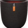 Capi Europe - Bloempot Bol Rib NL - 35x34 - Zwart - Voor Binnen En Buiten - KBLR932 2 Capi Europe - Bloempot Bol Rib NL - 35x34 - Zwart - Voor Binnen En Buiten - KBLR932 -Tuinen Speciaal Winkel 1094x1200 2