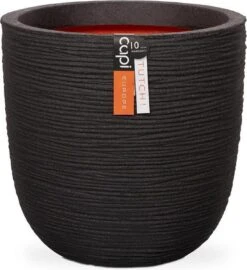 Capi Europe - Bloempot Bol Rib NL - 54x52 - Zwart - Voor Binnen En Buiten - KBLR935 17 Capi Europe - Bloempot Bol Rib NL - 54x52 - Zwart - Voor Binnen En Buiten - KBLR935 -Tuinen Speciaal Winkel 1096x1200 1
