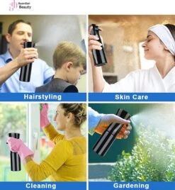 Merkloos Sibel Extreme Mist Verstuiver 160ml Zwart En Wit| Professional Hairdressing Plastic Fine Mist Spray Bottle - 2 Stucks -Tuinen Speciaal Winkel 1107x1200