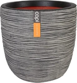 Capi Europe - Bloempot Bol Rib NL - 35x34 - Antraciet - Voor Binnen En Buiten - KOFZ932 -Tuinen Speciaal Winkel 1109x1200 1