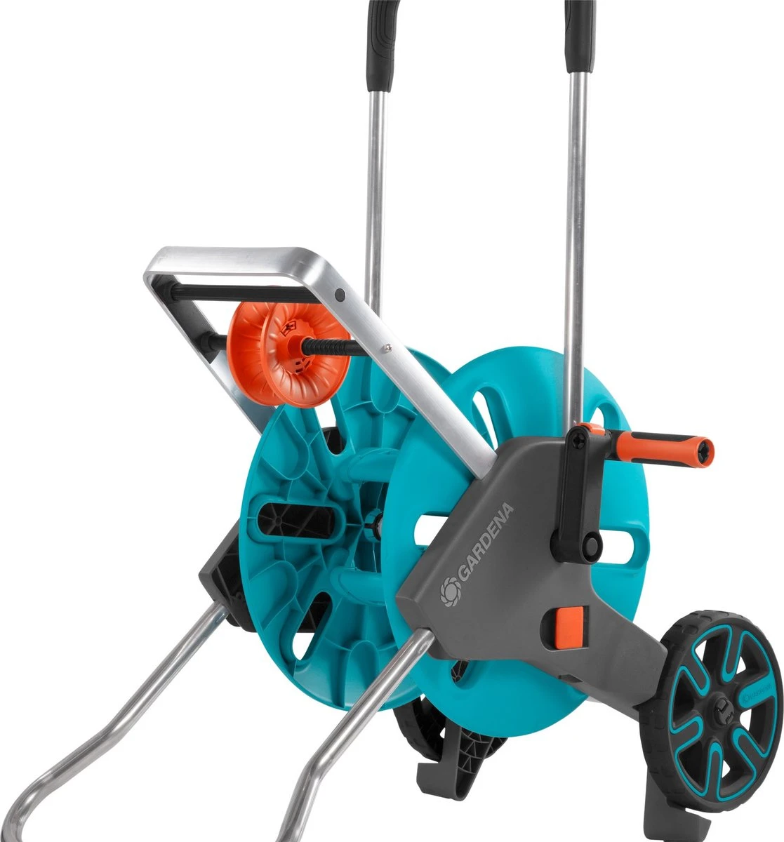 GARDENA - AquaRoll M CleverRoll Easy Slangenwagen - Maximaal 60 Meter - Inklapbare Zwengel 13 GARDENA - AquaRoll M CleverRoll Easy Slangenwagen - Maximaal 60 Meter - Inklapbare Zwengel - Afbeelding 11