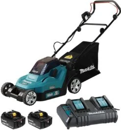Makita Grasmaaier - DLM382CM2 - 2x18 V - 38 Cm - Incl. 4,0 Ah Accu (2 St) En Duolader -Tuinen Speciaal Winkel 1121x1200 5