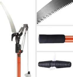 Gardebruk Takkenzaag Telescopisch - 2in1 Zaag & Snoeischaar - Oranje -Tuinen Speciaal Winkel 1137x1200 1