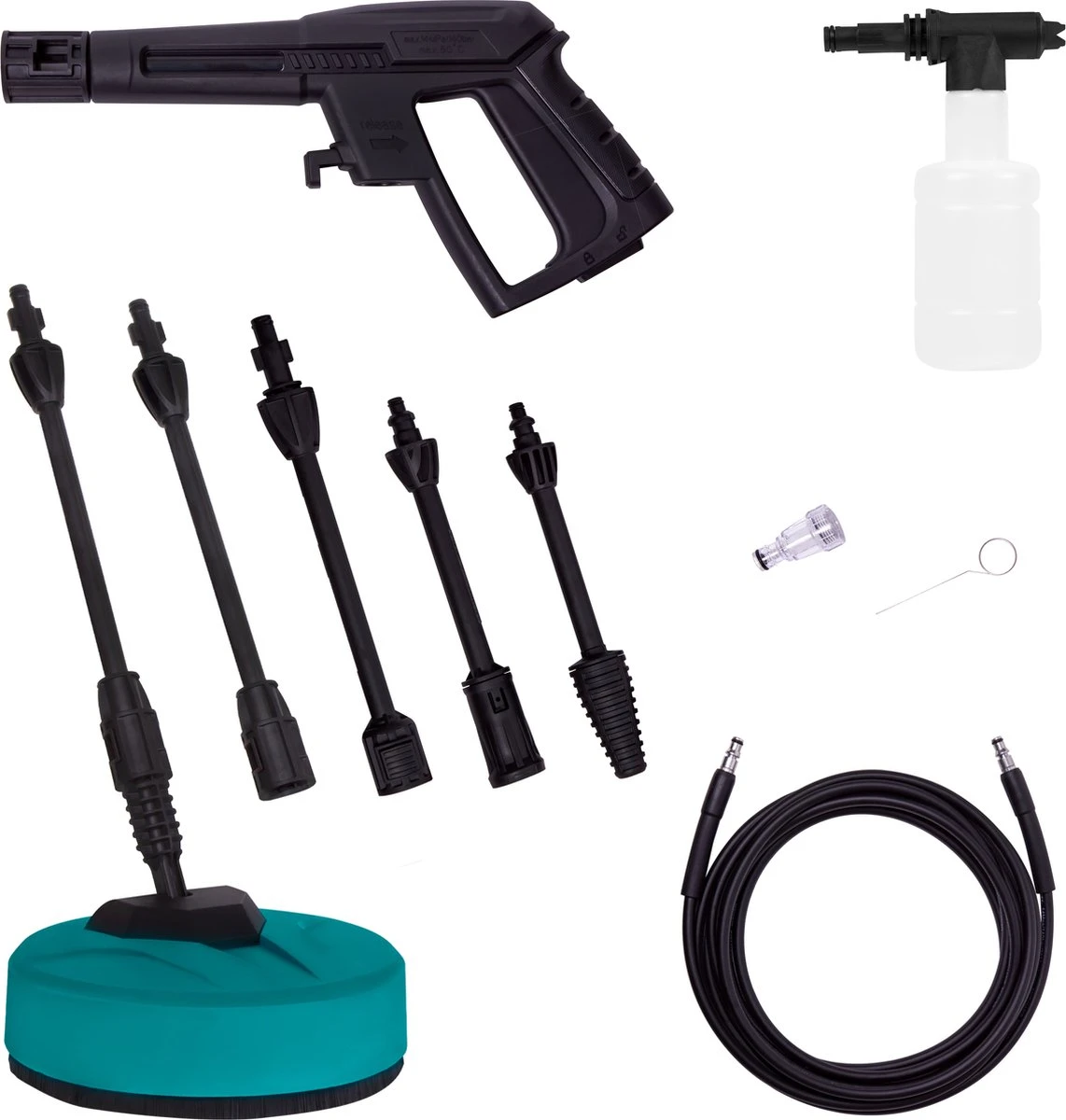 VONROC Hogedrukreiniger V14-2 - 1400W – 110 Bar – 390 L/h – Incl. 5m Slang, Reinigingsmiddelen Flesje, Terrasreiniger En Meer 9 VONROC Hogedrukreiniger V14-2 - 1400W – 110 Bar – 390 L/h – Incl. 5m Slang, Reinigingsmiddelen Flesje, Terrasreiniger En Meer - Afbeelding 7