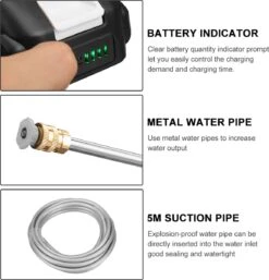 Merkloos Elektrische Accu-Hogedrukreiniger - 1.2mpa - Multifunctioneel Mondstuk - Draagbaar Oplaadbaar Snoerloos - Reinigingsspuitpistool - Met Rijke Accessoires - Voor Auto, Tuin, Terras, Raam - Zwart 22 Merkloos Elektrische Accu-Hogedrukreiniger - 1.2mpa - Multifunctioneel Mondstuk - Draagbaar Oplaadbaar Snoerloos - Reinigingsspuitpistool - Met Rijke Accessoires - Voor Auto, Tuin, Terras, Raam - Zwart -Tuinen Speciaal Winkel 1152x1200 1