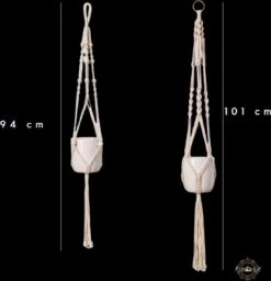 Plantenhanger - Plantenhanger Macrame - Set Van 2 - Wit - Knopen - Luxe Gevlochten Touw - Met Ophang Haken - Fienosa 12 Plantenhanger - Plantenhanger Macrame - Set Van 2 - Wit - Knopen - Luxe Gevlochten Touw - Met Ophang Haken - Fienosa -Tuinen Speciaal Winkel 1160x1200 1
