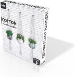Gadgy Plantenhanger Macramé 3 Stuks - Luxe Gevlochten Touw Katoen - Plantenpot Ophangen - Hangpot -Tuinen Speciaal Winkel 1164x1200 1
