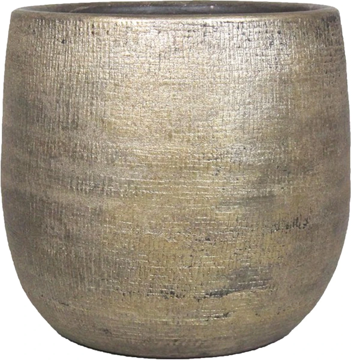 Luxe Plantenpot/bloempot Goud Mira Van Keramiek 24 Cm - Keramische Plantenpotten/plantenbakken 5 Luxe Plantenpot/bloempot Goud Mira Van Keramiek 24 Cm - Keramische Plantenpotten/plantenbakken - Afbeelding 3
