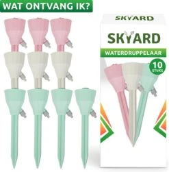 SKYARD® Waterdruppelaar Set Van 10 – Watergeefsysteem Geschikt Binnen (Kamerplanten) En Buiten – Bewateringssysteem Met Instelbare Druppelsnelheid - Irrigatiesysteem - Planten Watergever - Waterbol -Tuinen Speciaal Winkel 1179x1200