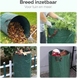 Goliving Tuinafvalzak - Set Van 2- Tuinafvalzakken Opvouwbaar - Tuinzak - Tuinafvalemmer - 2x 280 Liter - Groen -Tuinen Speciaal Winkel 1189x1200 9
