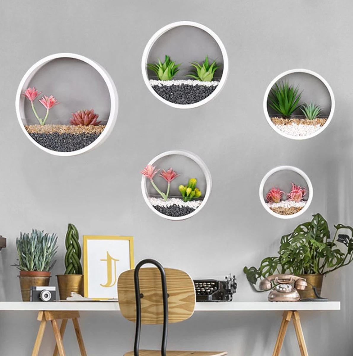 Ronde Muur Plantenbak Zwart - Decoratie - Planten - Interieur - Bloemen - Woondecoratie - Muurbekleding - 5 Ronde Muur Plantenbak Zwart - Decoratie - Planten - Interieur - Bloemen - Woondecoratie - Muurbekleding - - Afbeelding 3