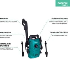 VONROC Hogedrukreiniger V14C-1 - 1400W – 110 Bar – 390 L/h – Compact - Incl. 5m Slang, Spuitstukken En Accessoires -Tuinen Speciaal Winkel 1200x1008 1