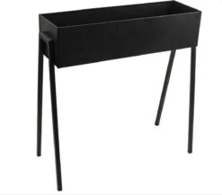 Gusta - Plantenbak - Zwart - 58x18x63cm -Tuinen Speciaal Winkel 1200x1055
