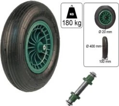 Kruiwagen Wiel 4.00 - 8 Luchtband Lijnprofiel - Asdiameter 20mm 28 Kruiwagen Wiel 4.00 - 8 Luchtband Lijnprofiel - Asdiameter 20mm -Tuinen Speciaal Winkel 1200x1062 3