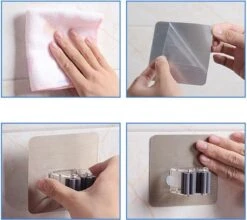 Bezem Houder - Zelfklevend - Zilverkleurig -Tuinen Speciaal Winkel 1200x1068 2