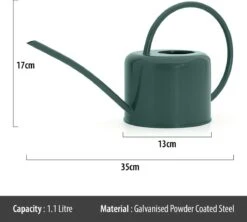 CKB LTD - Gieters - Gieter - Retro - Gietertje - Kleine Gieter Voor Binnen En Buiten - 1 Liter - Groen Plantengieter Tuingieter Bloemengieter Mini Klein Metaal Binnenplantjes Gietertjes Tuingieters Vintage Kamerplanten Buitengieter Binnenshuis -Tuinen Speciaal Winkel 1200x1079