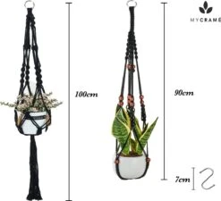 4 Stuks Zwarte Macrame Plantenhangers - Boho Handgeweven Katoen Hangpot Voor Binnen/Buiten - Hangende Bloempot Met Kralen - Macramé Touw/Koord Hangplant Houder - Bohemian Wandhanger Decoratie - Plant Hanger - Verticale Tuin Bloempothouder Planthanger 19 4 Stuks Zwarte Macrame Plantenhangers - Boho Handgeweven Katoen Hangpot Voor Binnen/Buiten - Hangende Bloempot Met Kralen - Macramé Touw/Koord Hangplant Houder - Bohemian Wandhanger Decoratie - Plant Hanger - Verticale Tuin Bloempothouder Planthanger -Tuinen Speciaal Winkel 1200x1093