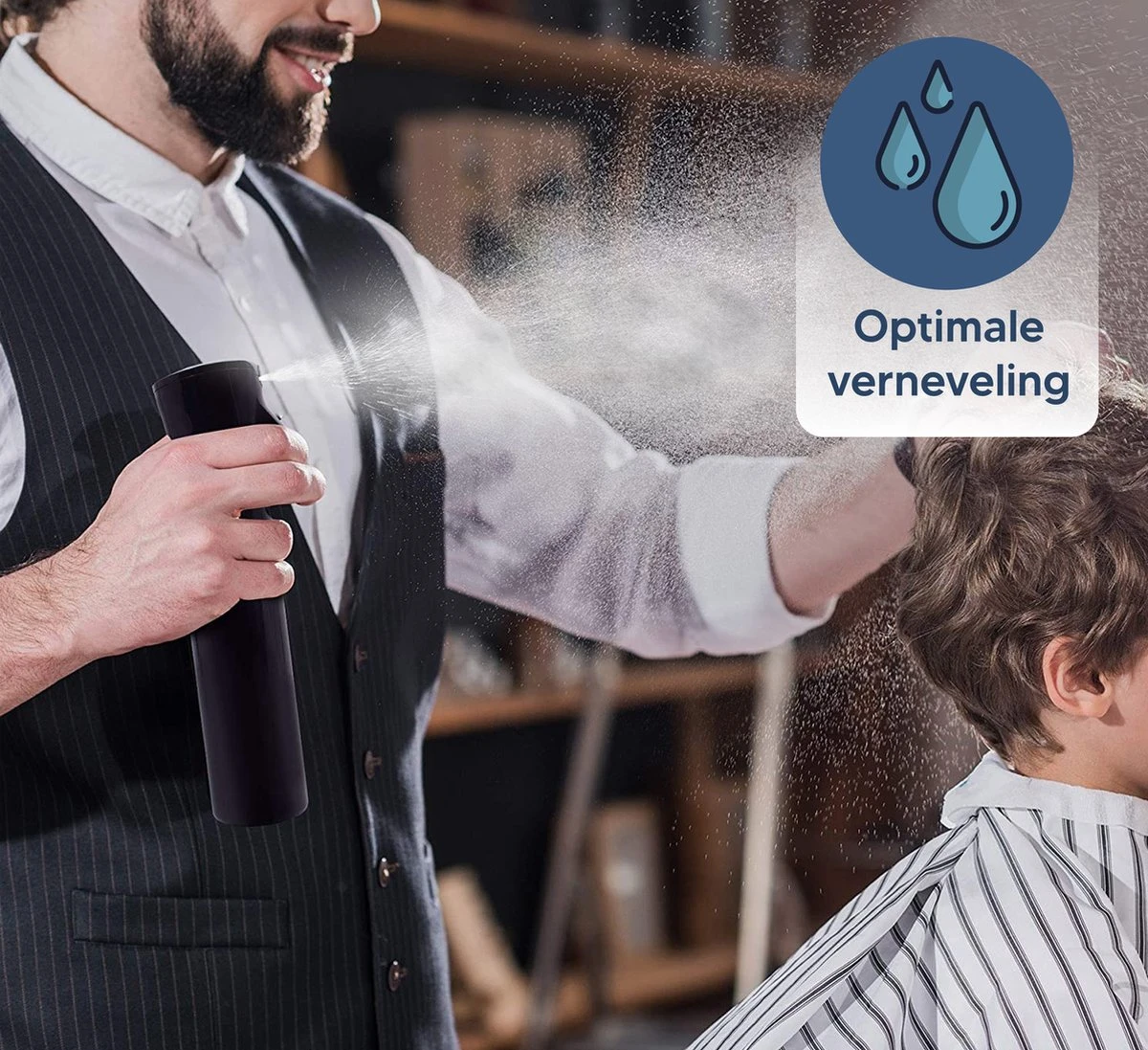 Johannes & Co Waterspuit Zwart - Waterverstuiver Mist Verstuiver Haar 8 Johannes & Co Waterspuit Zwart - Waterverstuiver Mist Verstuiver Haar - Afbeelding 6