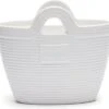 Riviera Maison Plantenbak Met Handvaten, Bloempot In Tas Vorm - RM Beach Bag Planter - Wit - Porselein -Tuinen Speciaal Winkel 1200x1114 2