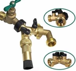 Y Stuk Kraan Splitter – Aanvoer Y Stuk Voor Wasmachine - Waterverdeler - Buitenkraan - Waterverdeler 2 Weg – Messing - -Tuinen Speciaal Winkel 1200x1115 1
