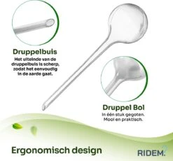 Waterdruppelaar Voor Planten - Irrigatiesysteem- Waterbol - Druppelsysteem - Watergeefsysteem Voor Kamerplanten - Plantenwatergever -6 Stuks - Transparant -Tuinen Speciaal Winkel 1200x1116