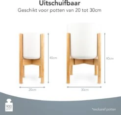 LifeGoods Planten Standaard - Uitschuifbare Bloempothouder - 20 Tot 30 Cm - Licht Bamboe 17 LifeGoods Planten Standaard - Uitschuifbare Bloempothouder - 20 Tot 30 Cm - Licht Bamboe -Tuinen Speciaal Winkel 1200x1130 2