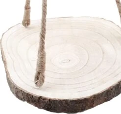 Merkloos Plantenhanger Boomstam Schijf | 30-35cm | Handgemaakt | Planten-houder / Hang-plant | Planten Accessoires | Decoratie Houten Hang Plank | -Tuinen Speciaal Winkel 1200x1132 5