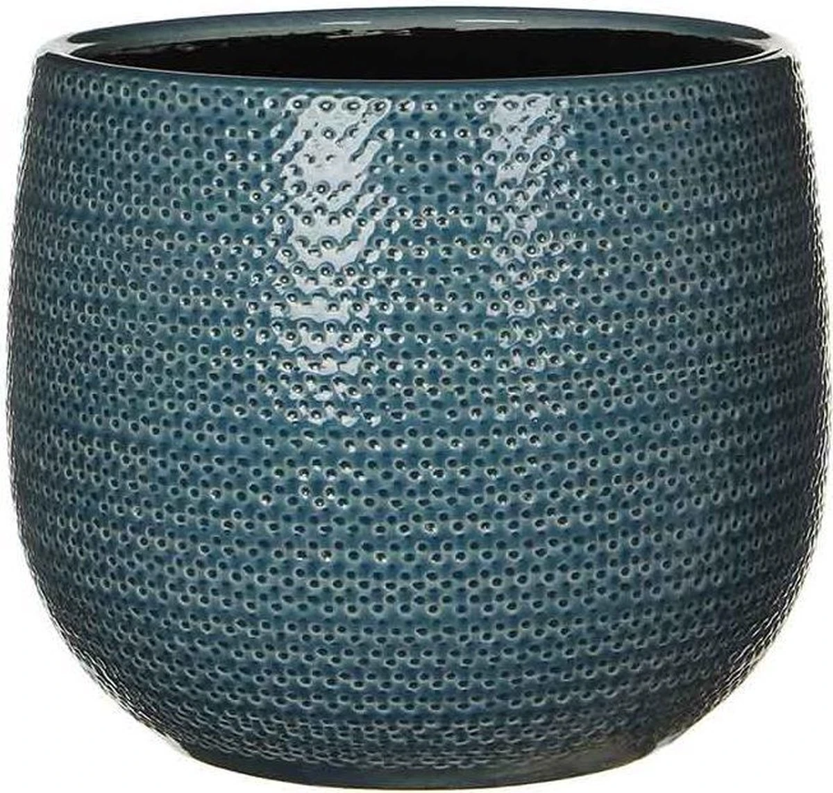 Mica Decorations Gabriel Bloempot - H20 X Ø25 Cm - Keramiek - Blauw 12 Mica Decorations Gabriel Bloempot - H20 X Ø25 Cm - Keramiek - Blauw - Afbeelding 10