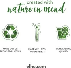 Elho The Ocean Collection Round 22cm - Bloempot Voor Binnen - 100% Gerecycled Materiaal - Gemaakt Met Zeeafval - Ø 22.3 X H 20.4 Cm - Pacifisch Groen -Tuinen Speciaal Winkel 1200x1148 2