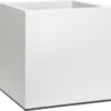 Elho Vivo Matt Finish Vierkant Wielen 40 - Grote Plantenbak Voor Binnen & Buiten - Gemaakt Van Gereycled Plastic - L 39 X W 39 X H 41 Cm - Wit -Tuinen Speciaal Winkel 1200x1148 3