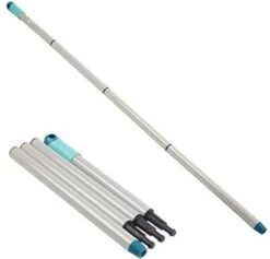 Merkloos Leifheit Opvouwbare Inklapbare Zelfmontage-vervanging 4-delige Connector Bezemsteel