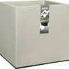 Elho Vivo Structure Finish Vierkant 40 - Plantenbak Voor Binnen & Buiten - Ø 39 X H 41 - Grijs/Warm Grijs -Tuinen Speciaal Winkel 1200x1163 6