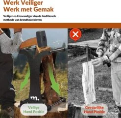 Miseru Houtklover – Zonder Bijl – No Axe – HANDMADE In Holland Houtsplijter – Houtkliever – Houtklover Voor Aanmaakhout – Ook Voor Stammen - Metaal 11 Miseru Houtklover – Zonder Bijl – No Axe – HANDMADE In Holland Houtsplijter – Houtkliever – Houtklover Voor Aanmaakhout – Ook Voor Stammen - Metaal -Tuinen Speciaal Winkel 1200x1168 10