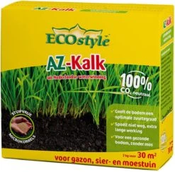 ECOstyle AZ Kalk Micro Korrel – Voor Gazon, Sier- En Moestuin - Corrigeert Zuurgraad Direct En Langdurig - Werkt Tegen Mos - CO2-Neutraal – 70 M² - 5 KG -Tuinen Speciaal Winkel 1200x1181 13