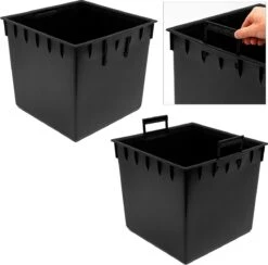 Prosperplast Kunststof Rato Rotan Bloempot/plantenpot Met Binnenpot Antraciet 40 Cm - Bloempotten Voor Binnen En Buiten -Tuinen Speciaal Winkel 1200x1185
