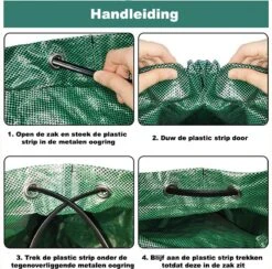 Tuin Afvalzakken - 2 Stuks - Opvouwbare Afvalzak - Tuin Afvalzak - Bladzakken - Waterstotend Tuinafvalzak - 270L -Tuinen Speciaal Winkel 1200x1186 5