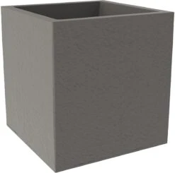 Elho Vivo Structure Finish Vierkant 40 - Plantenbak Voor Binnen & Buiten - Ø 39 X H 41 - Grijs/Warm Grijs -Tuinen Speciaal Winkel 1200x1190 4