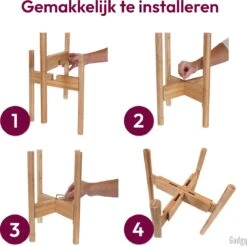 Gadgy Bamboe Plantenstandaard 2 St - Plantentafel - Plantentafeltje Voor Binnen - Plantenrek - Uitschuifbaar - Hout - Ø 20 Tot 30 Cm -Tuinen Speciaal Winkel 1200x1194 2