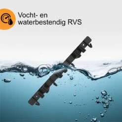 Volcan Bezemhouder - Bezem Ophangsysteem Tuingereedschap - Gereedschapshouder - Zelfklevend - 3M Tape - 3 Houders 4 Haken - RVS Zwart -Tuinen Speciaal Winkel 1200x1196 13