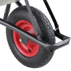 Gardebruk Kruiwagen 100L - Luchtband - 250kg Draagkracht Zilver -Tuinen Speciaal Winkel 1200x1200 1025