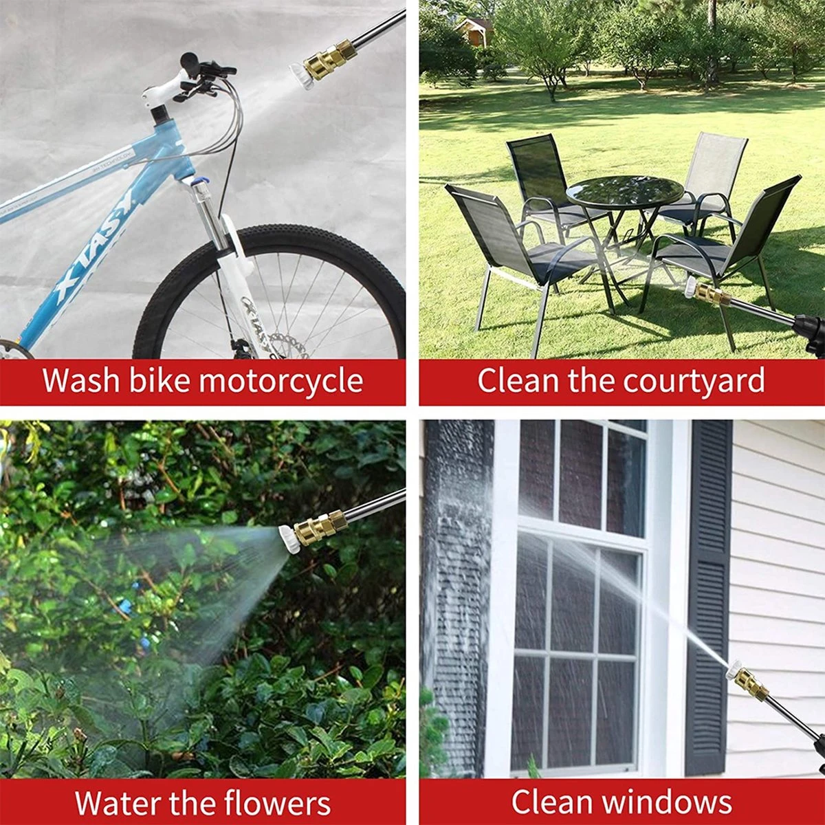 Merkloos Elektrische Accu-Hogedrukreiniger - 1.2mpa - Multifunctioneel Mondstuk - Draagbaar Oplaadbaar Snoerloos - Reinigingsspuitpistool - Met Rijke Accessoires - Voor Auto, Tuin, Terras, Raam - Zwart 8 Merkloos Elektrische Accu-Hogedrukreiniger - 1.2mpa - Multifunctioneel Mondstuk - Draagbaar Oplaadbaar Snoerloos - Reinigingsspuitpistool - Met Rijke Accessoires - Voor Auto, Tuin, Terras, Raam - Zwart - Afbeelding 6